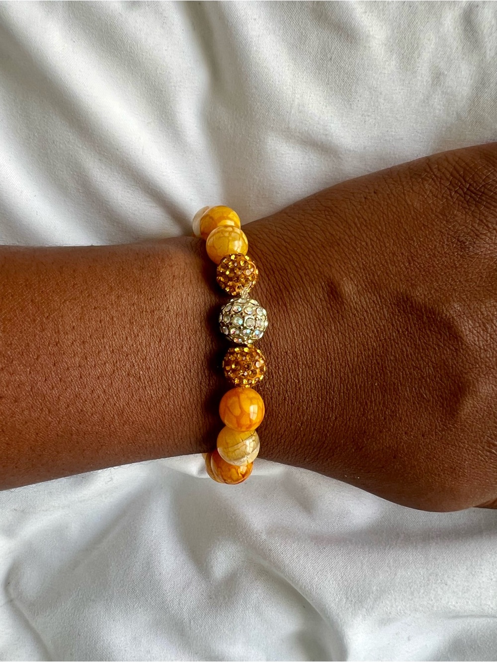 Handmade Glass & Crystal Beaded Bracelet ✨ Boho Chic | Accent Beads